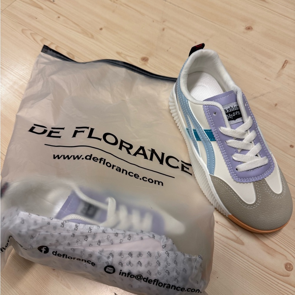 De Florance Blue and Gray Sneakers